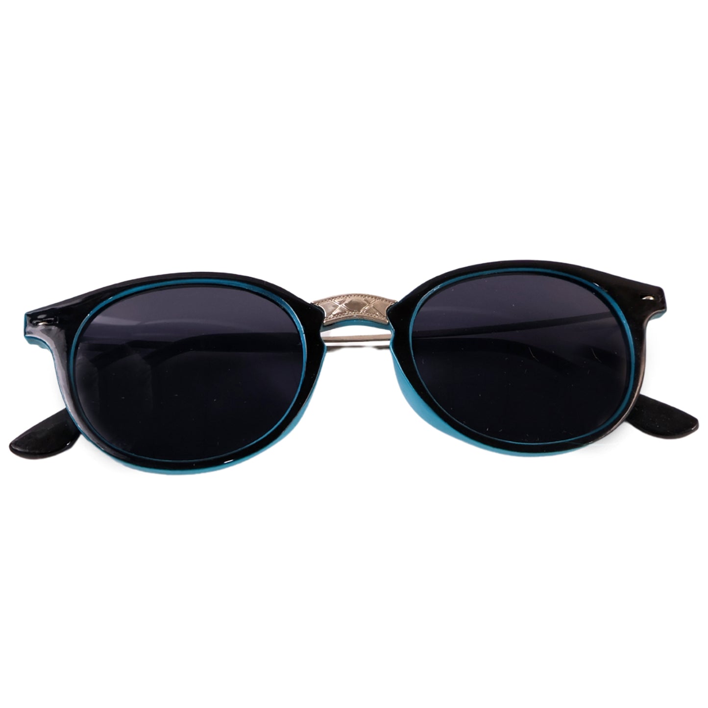 Sky Blue Uv Protected Round Sunglasses Classic Sunglasses For Men  Women Lightweight